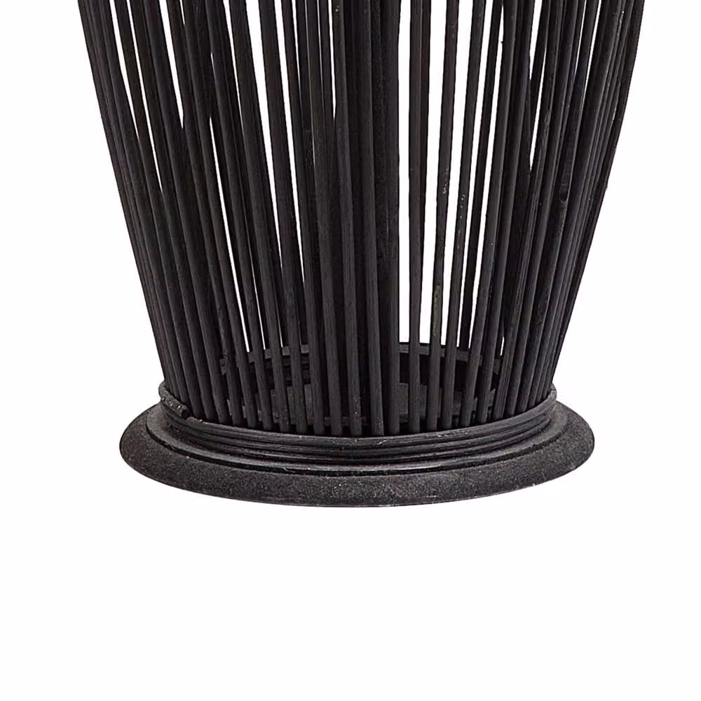 Wyld and Coco Black Bamboo Lantern, Height: 72 cm – 5