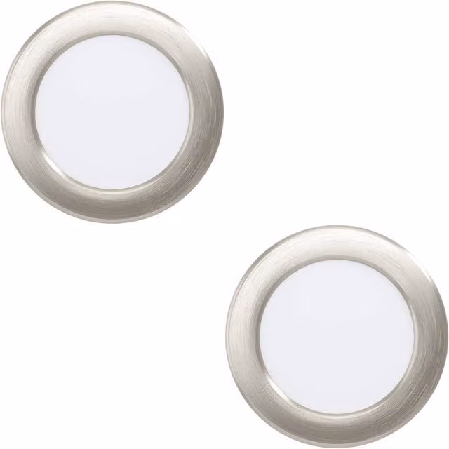 Loops 2 Pack Silver Metal LED Ceiling Spotlight for Modern Indoor Spaces – 1