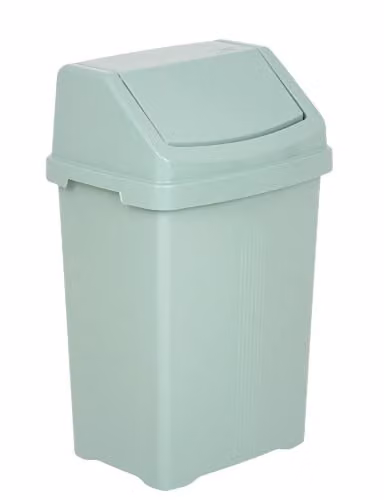 Whatmore 25L Green Plastic Freestanding Swing Bin