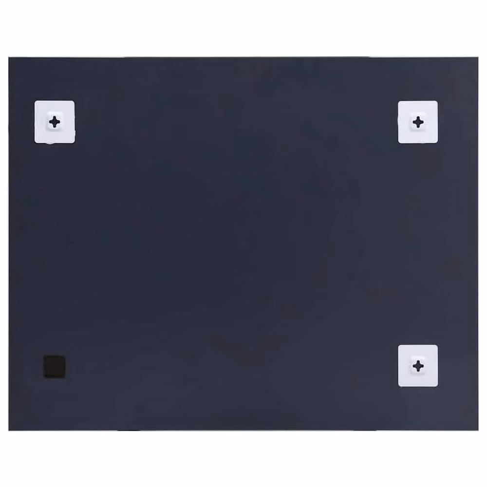 Berkfield Home Rectangular Glass Wall Mirror in Silver, W: 80 cm, H: 60 cm – 2