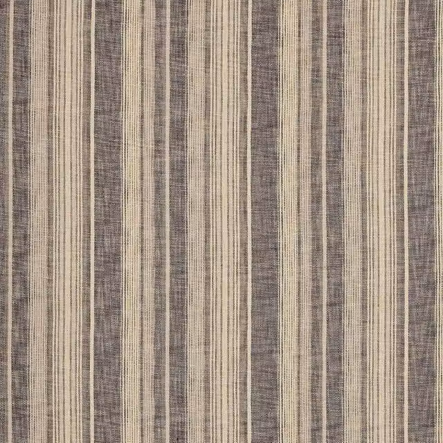 iLiv Maya Striped Fabric Curtains in Ebony, Grey, Beige and Multicolour