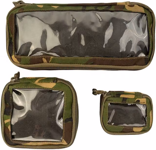 Speero Camo Clear Window Pouch Set in Dark Green
