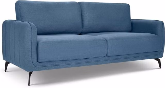 Bravich Brixton Scandinavian Blue Upholstered Fabric Sofa