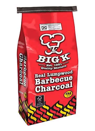 Big K Lumpwood FSC BBQ Charcoal, 5 kg
