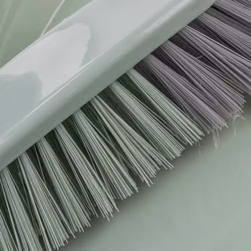 JVL Wall Mountable Dustpan and Brush Set in Green and Grey – 2