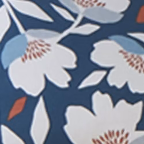 Fusion Luna Floral Cotton Filled Cushion, Blue, W/D/H: 43 x 43 x 43 cm – 2