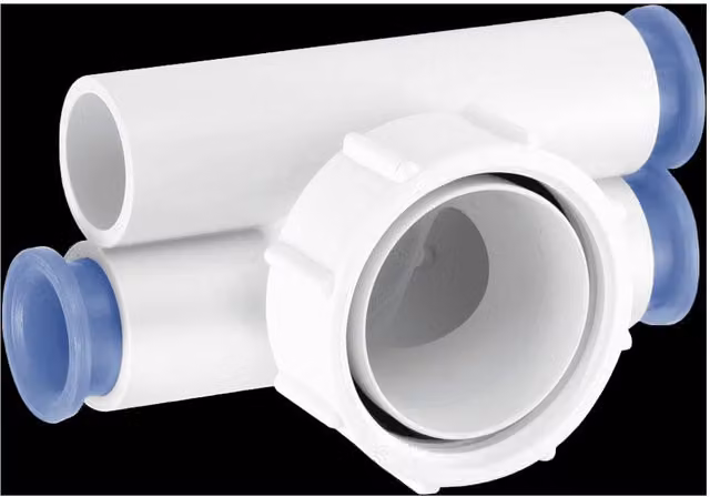 McAlpine Wasteflow R12 Four Way Connector 1.5 inch White – 1