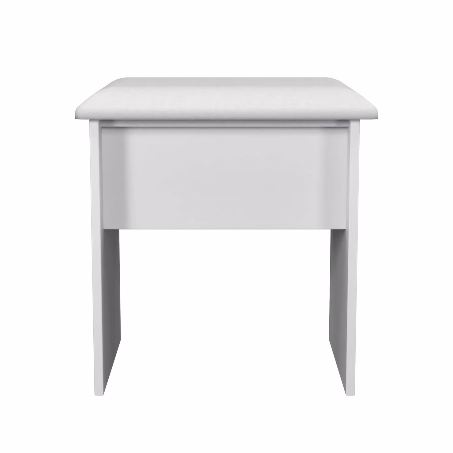 Ready Assembled 2 U Bexley Stool in White with Gold Metal Frame – 2