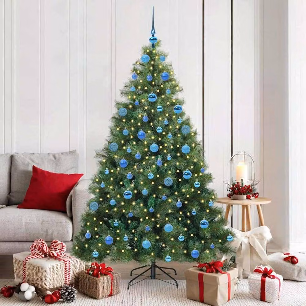 Berkfield Home Realistic Artificial Christmas Tree with 300 LEDs, Green, Height: 180 cm – 2