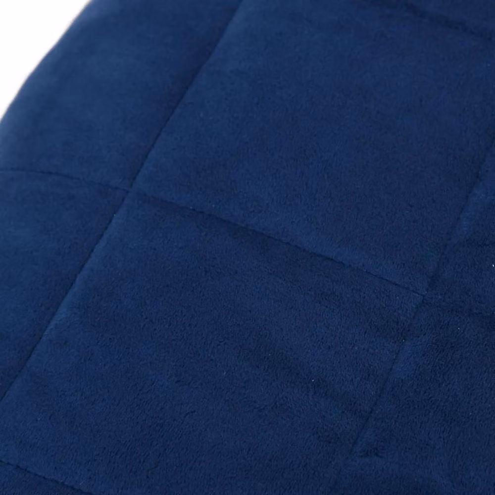 Berkfield Home Blue Weighted Blanket with Glass Beads, W/D/H: 200 x 220 cm, 9 kg – 4
