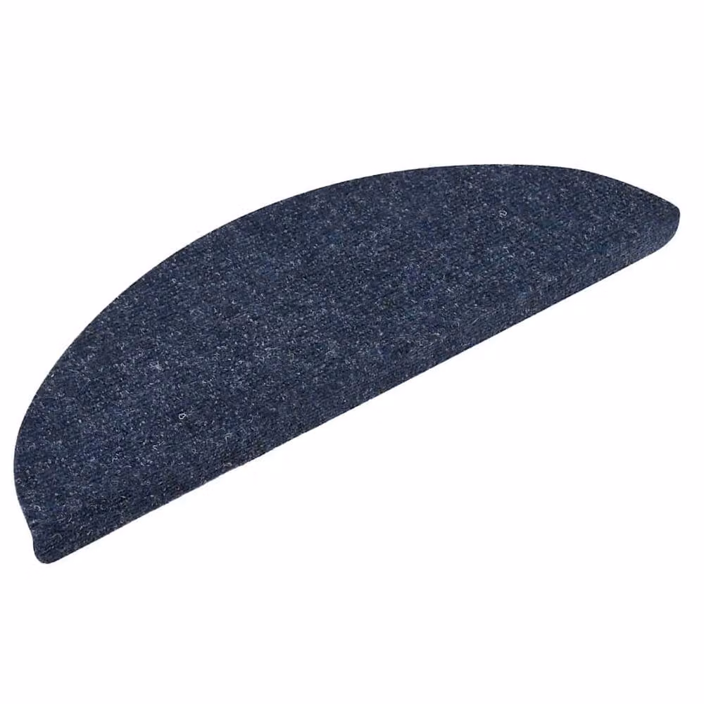 Berkfield Home Self-adhesive Non-slip Stair Mats, 5 Pieces, Blue, W: 56 cm, D: 17 cm, H: 3 cm – 2