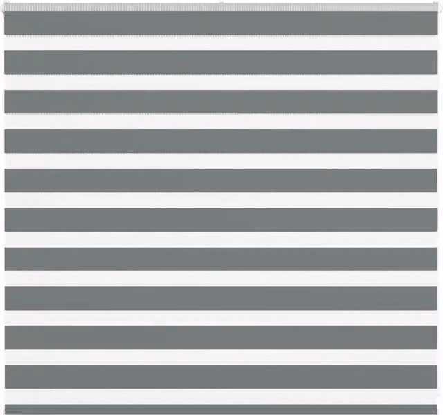 Berkfield Home Zebra Day and Night Blind in Dark Grey Polyester, W: 100 cm, H: 165 cm