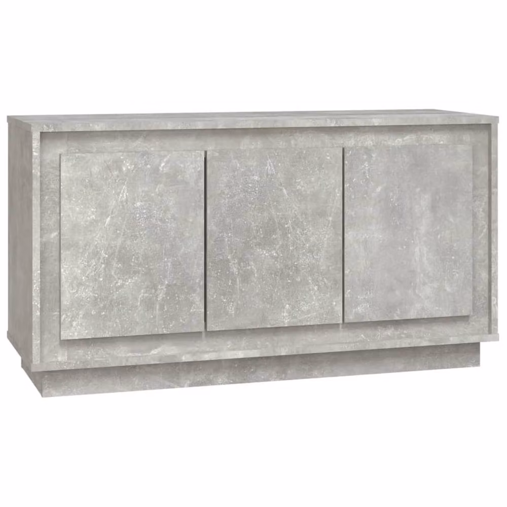Berkfield Home Modern Sideboard in Concrete Grey, W/D/H: 102 x 35 x 55 cm – 2