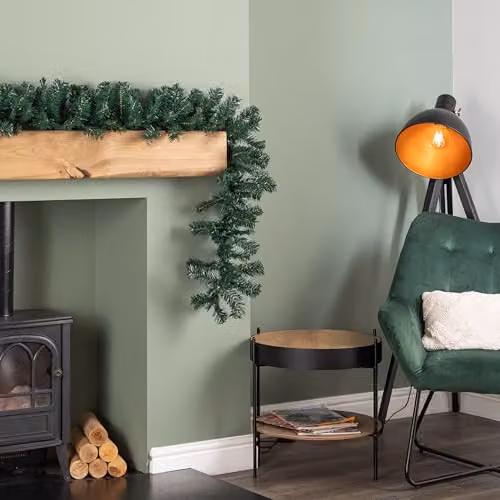 Samuel ALEXANDER 2.7m Plain Green Christmas Garland with 200 Tips – 2
