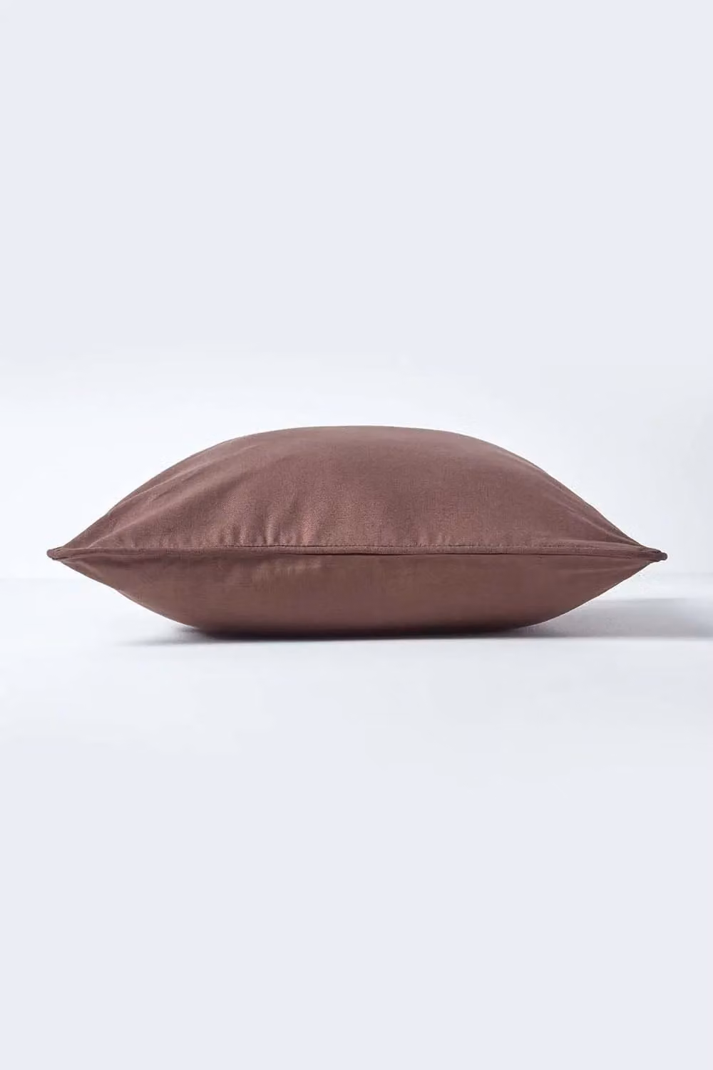 Homescapes Plain Rectangular Cotton Cushion Cover in Brown, W/D/H: 50 x 30 cm – 2