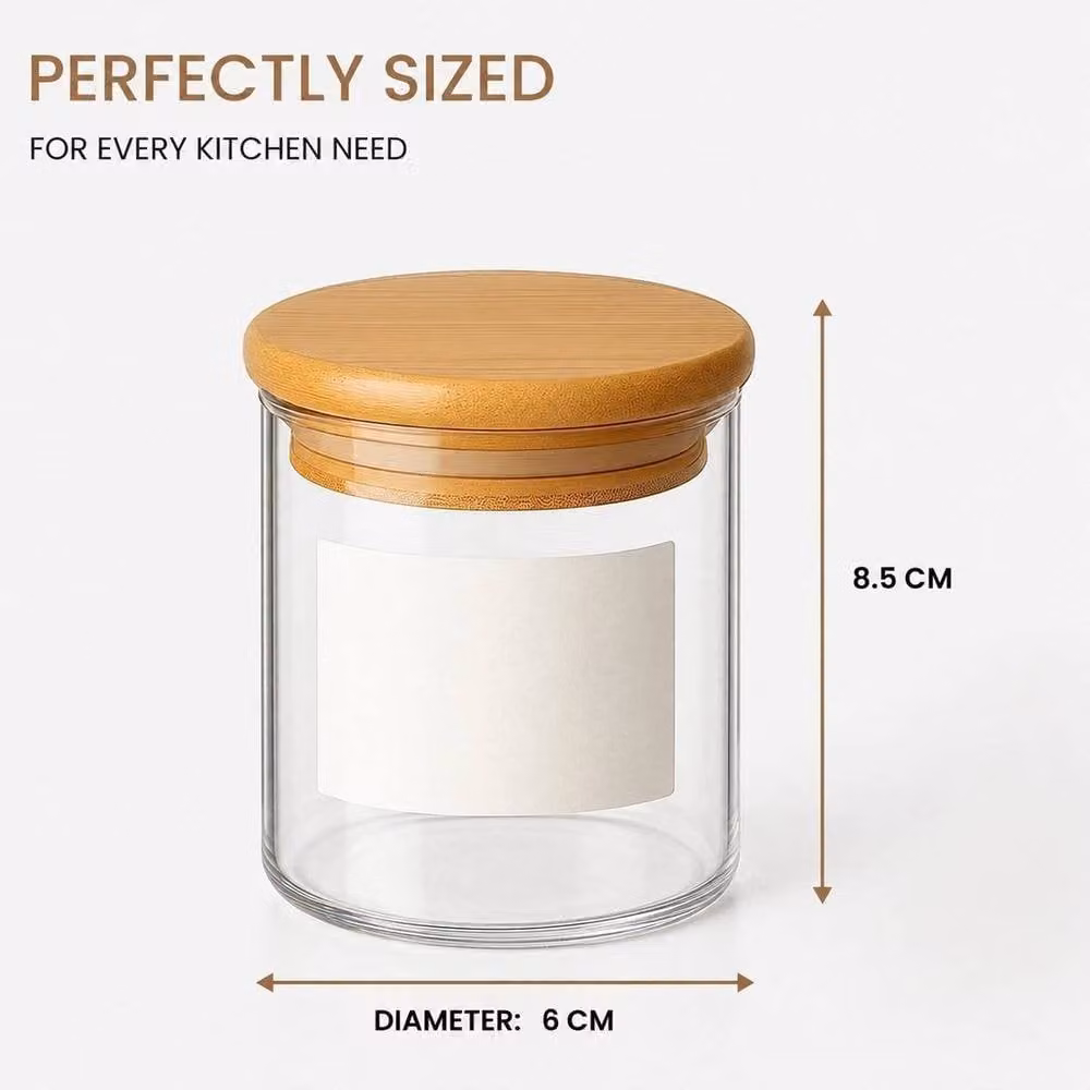 PAWNORA 12 Set of Clear Glass Jars with Screw Lids – 2