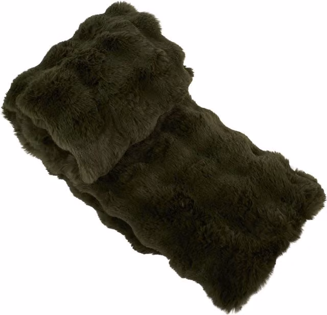 Divante Meribel Green Faux Fur Throw