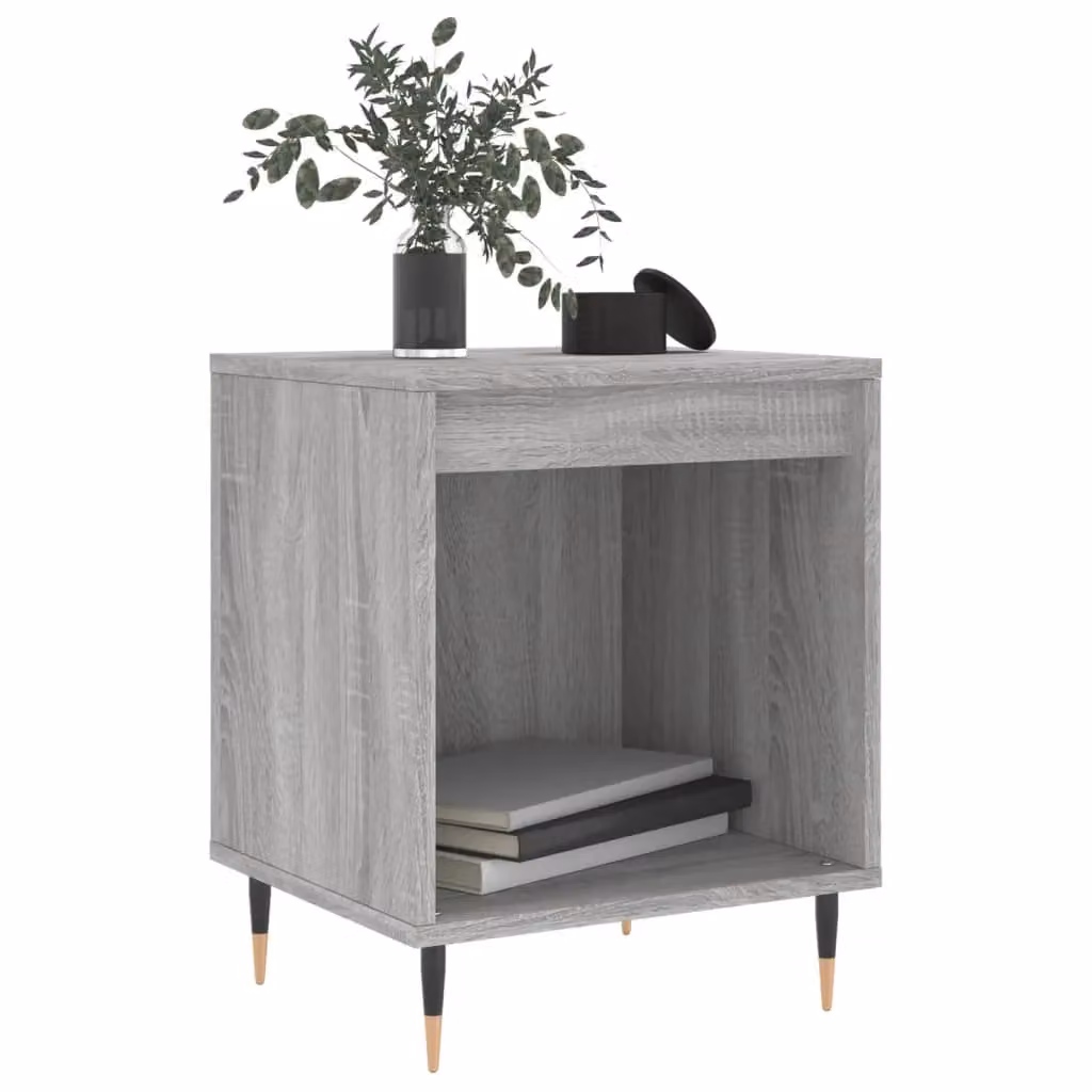 Berkfield Home Set of 2 Grey Sonoma Bedside Cabinets, W/D/H: 40 x 35 x 50 cm – 2