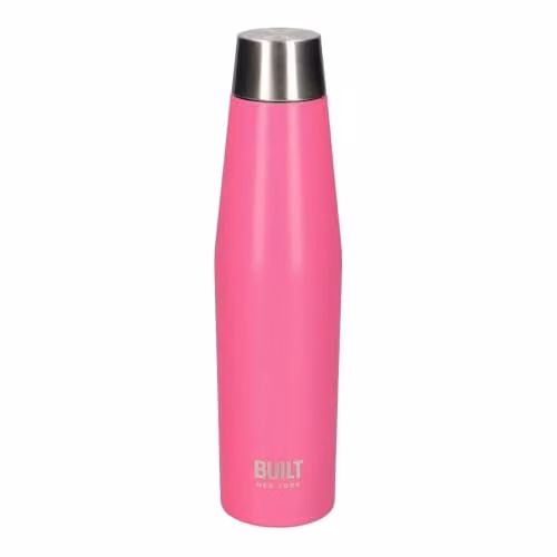 Built Leakproof Vacuum Insulated Stainless Steel Water Bottle, 540 ml, Pink – 1