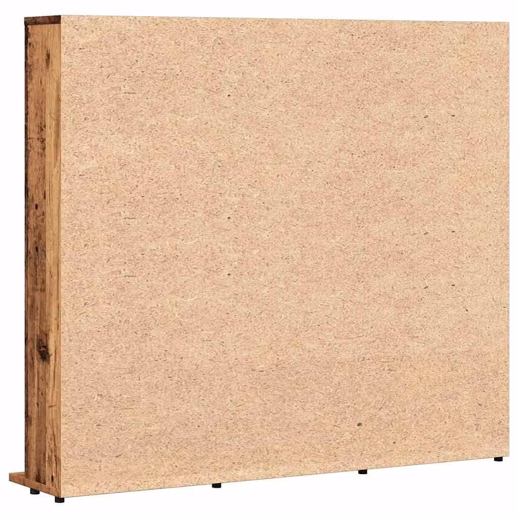 Berkfield Home CD Cabinet in Brown Old Wood, W/D/H: 100 x 23 x 89.5 cm – 4