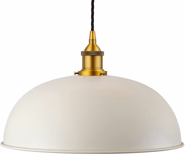 SE Home Worcester Pendant Light in White, Gold and Black