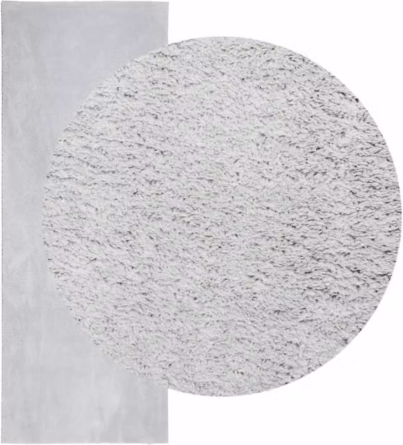 Berkfield Home HUARTE Grey Short Pile Washable Non-Slip Rug, W: 80 cm, L: 200 cm