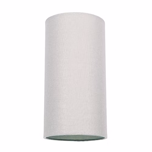 Happy Homewares Grey Linen Fabric Cylindrical Lamp Shade, Height: 25 cm
