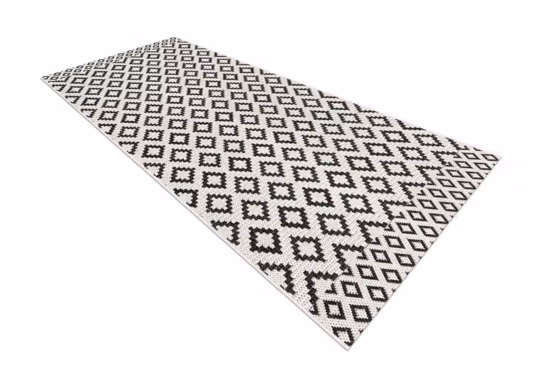 RugsX Flat Weave Rectangular Rug in Yellow and Multicolour, W: 170 cm, D: 120 cm