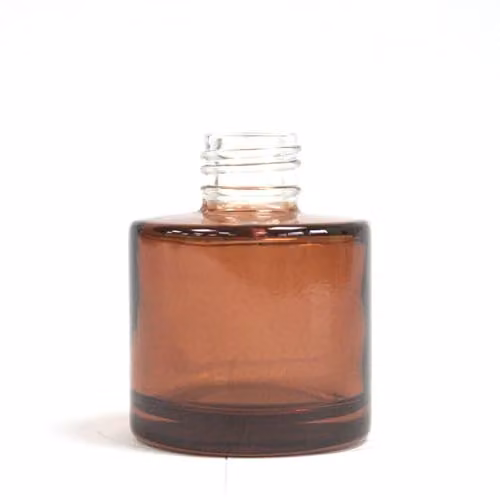 Ancient Wisdom Amber Round Reed Diffuser Bottle, 50 ml