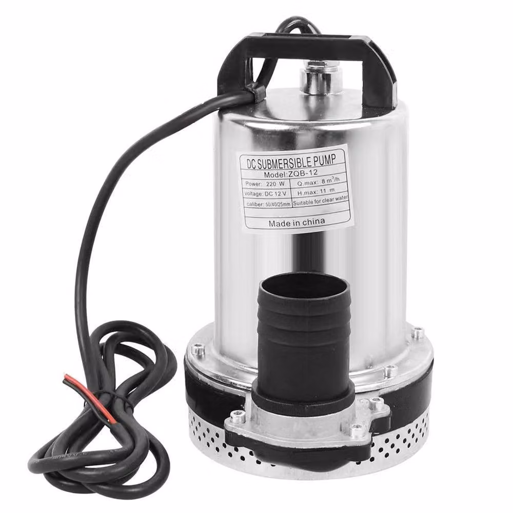 NESTLUNE A-12V 220W 8000L/H Submersible Fountain Pump in Silver – 2