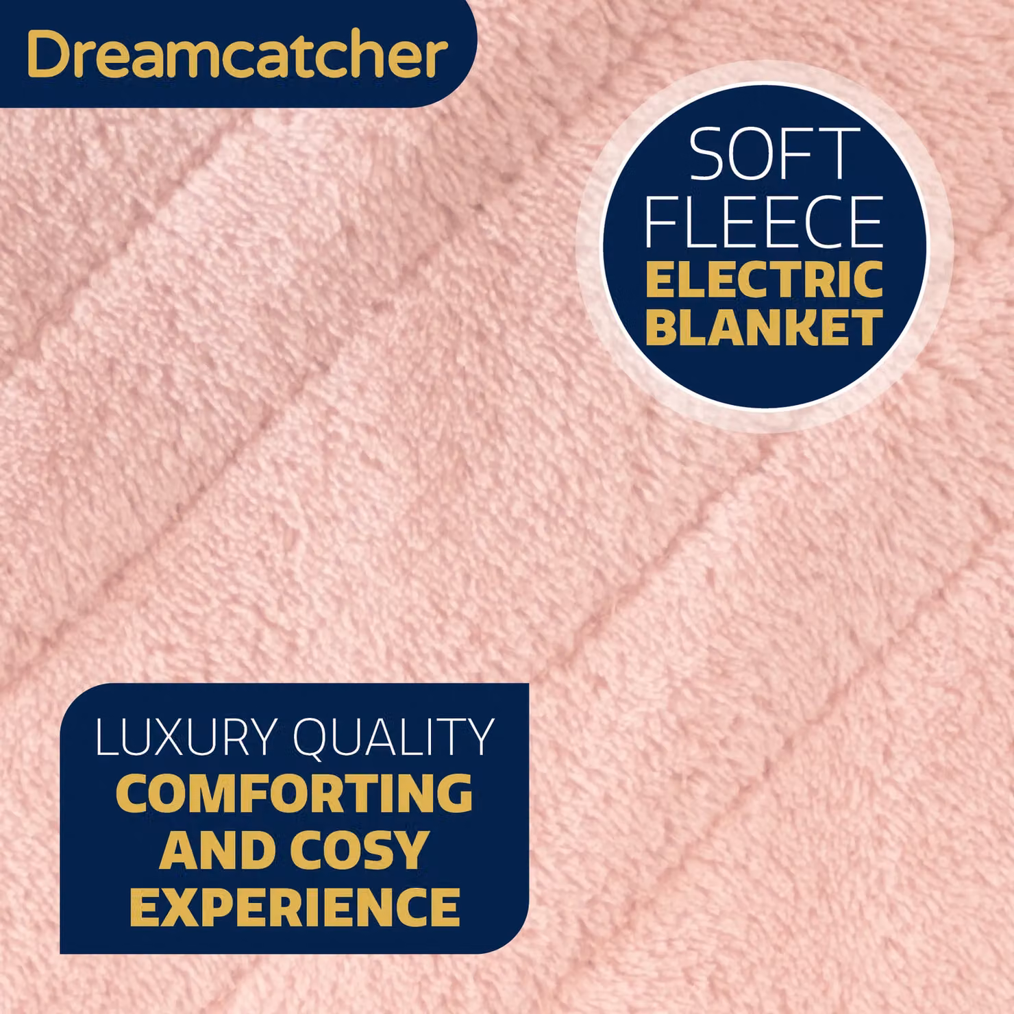 Dreamcatcher XL Double Electric Heated Fleece Throw Blanket in Pink – 5