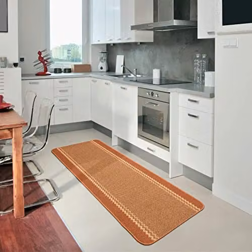 THE RUGS Machine Washable Non-Slip Rectangular Area Rug with Bordered Design, W: 180 cm, D: 67 cm – 1