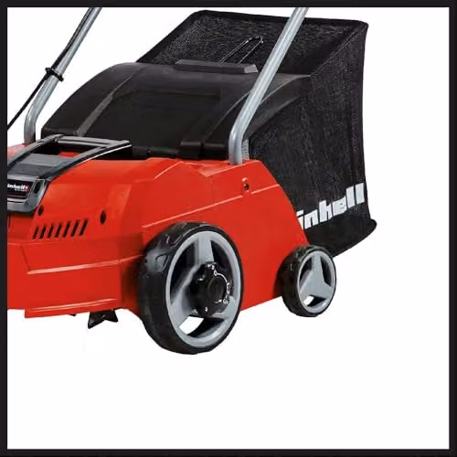 Einhell Electric Lawn Scarifier and Aerator Combination, 1200W, Black and Red with 28L Catch Bag – 3