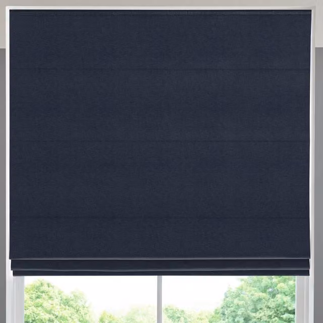 Simply Collection Mika Made to Measure Blackout Roman Blind in Blue