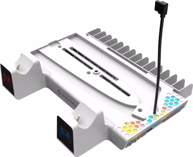 Oniverse Nexus 5 Cooling and Charging Stand for PS5 and PS5 Slim, White