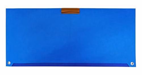 Accuratus Felt Computer Mouse Pad and Laptop Desk Pad with Pen and Paper Compartment, Blue, W/D/H: 33.0 x 72.5 x 33.0 cm – 2
