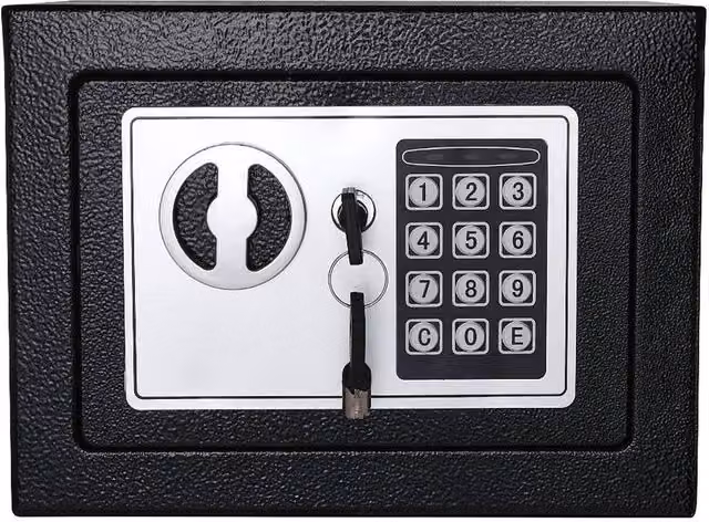 FLAVORA Digital Electronic Security Safe Box in Black