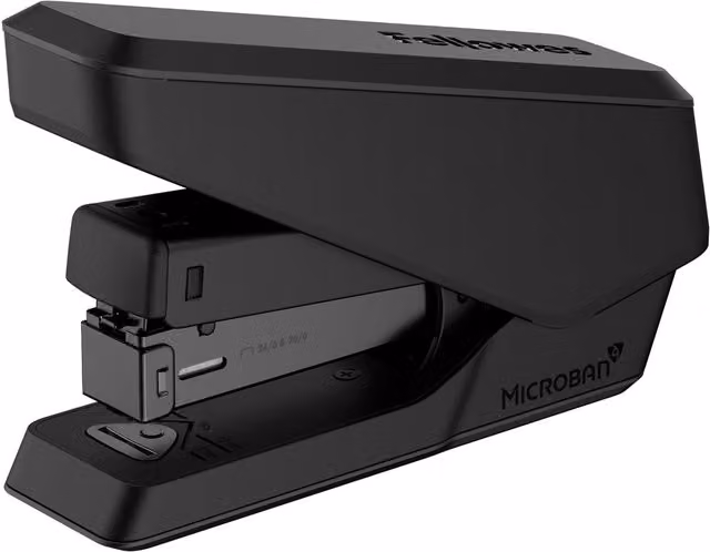 Fellowes Black Desktop Half Strip Stapler with 25 Sheet Capacity
