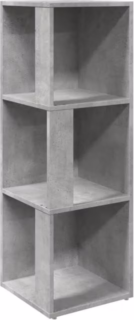Berkfield Home Modern Corner Cabinet in Concrete Grey, W/D/H: 33 x 33 x 100 cm – 1