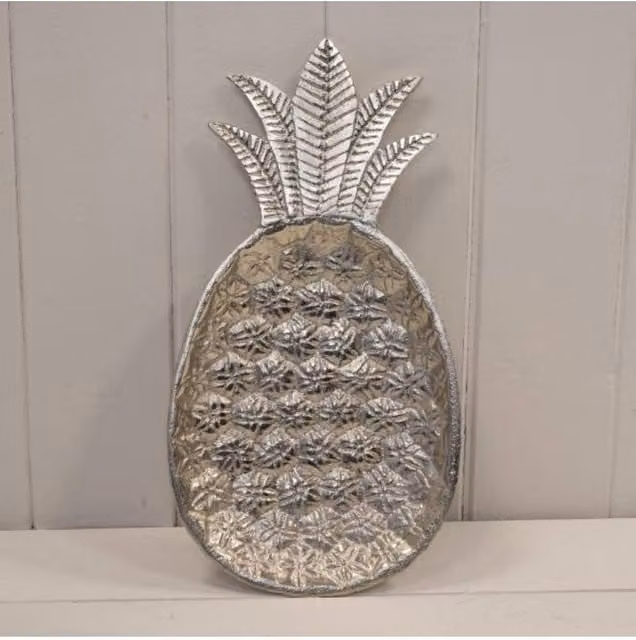 KDMD Aluminium Pineapple Dish in Silver