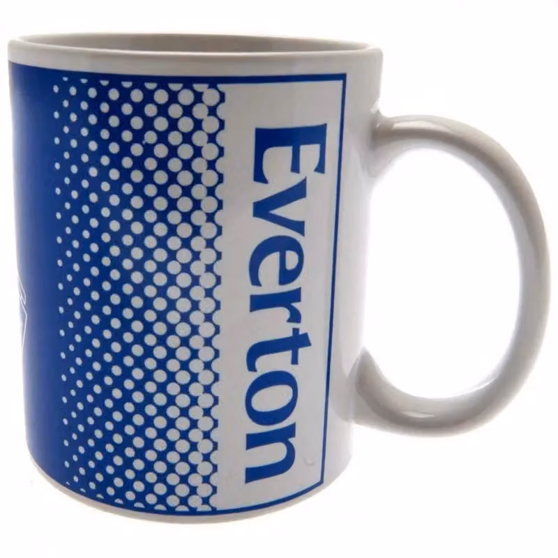 Everton FC Fade Crest Ceramic Mug in Blue and White – 2