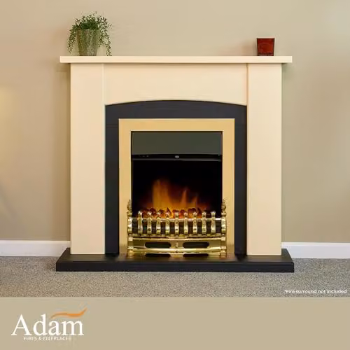 Adam Blenheim 2000 W Electric Inset Fire in Gold – 2