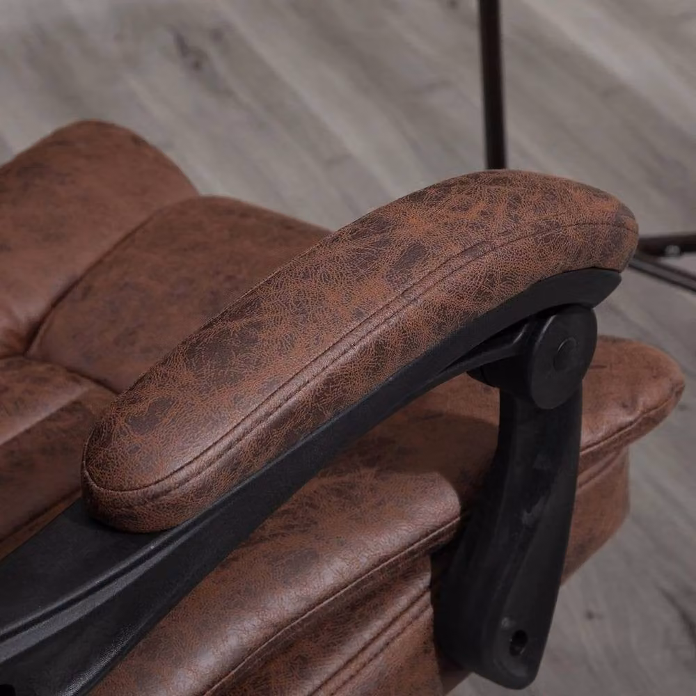 FORGEVIO Brown Modern Task Office Chair with Armrests and Height Adjustment – 4