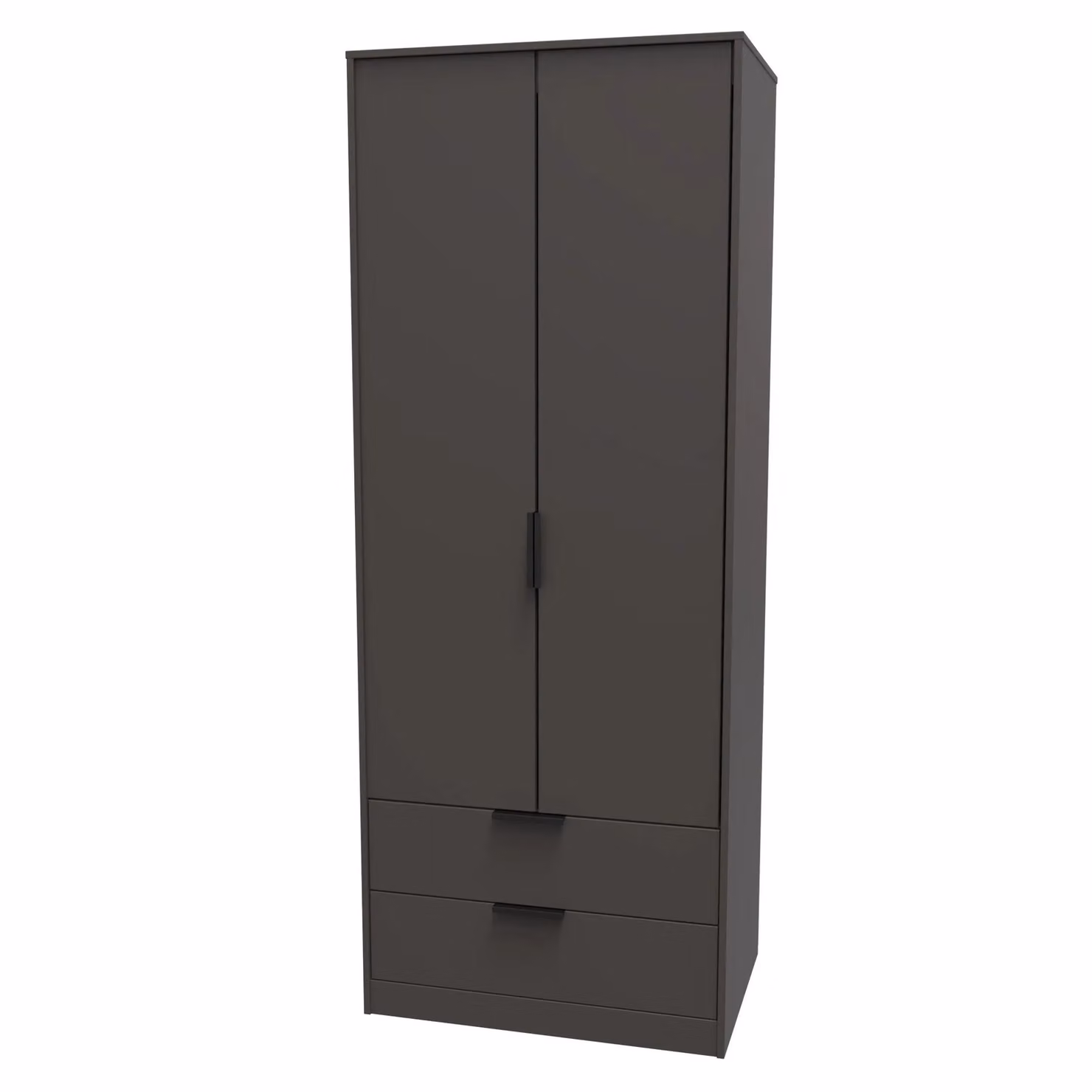 Ready Assembled 2 U Fuji 2 Door 2 Drawer Wardrobe in Dark Grey – 2