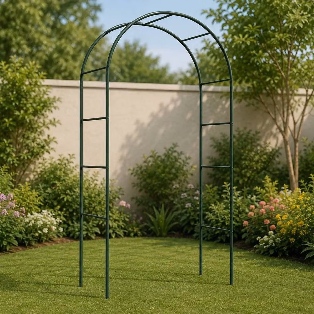 SPETLEK Heavy Duty Metal Garden Arch in Green – 2