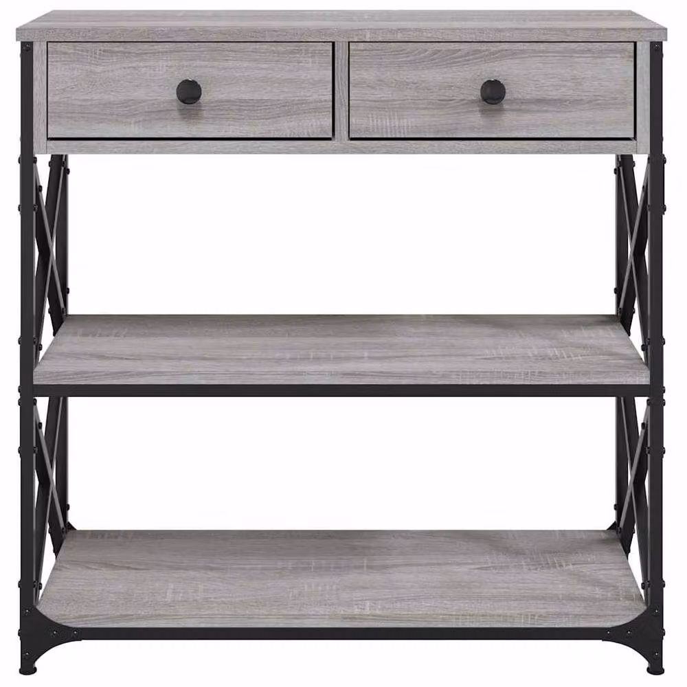 Berkfield Home Grey Sonoma Console Table, W/D/H: 75 x 28 x 75 cm – 4