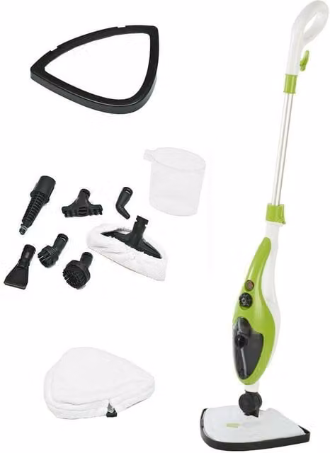 Neo 10 in 1 1500W Hot Steam Mop Cleaner and Hand Steamer, Green