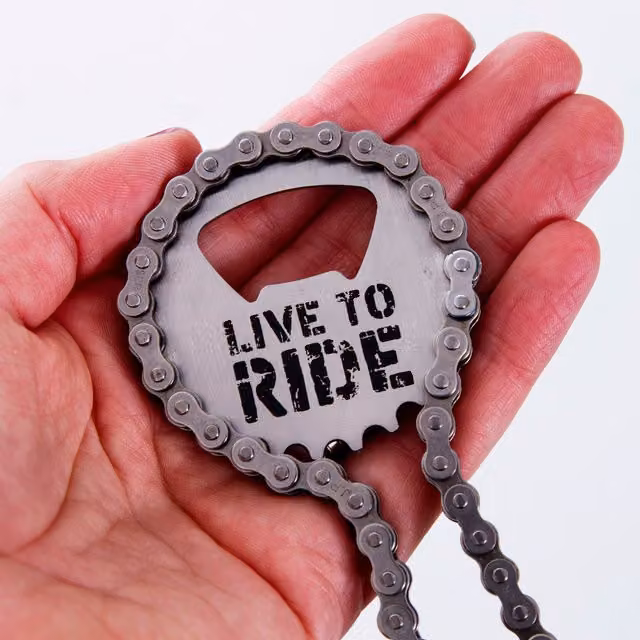 Boxer Gifts Silver Stainless Steel Bike Chain Bottle Opener – 5