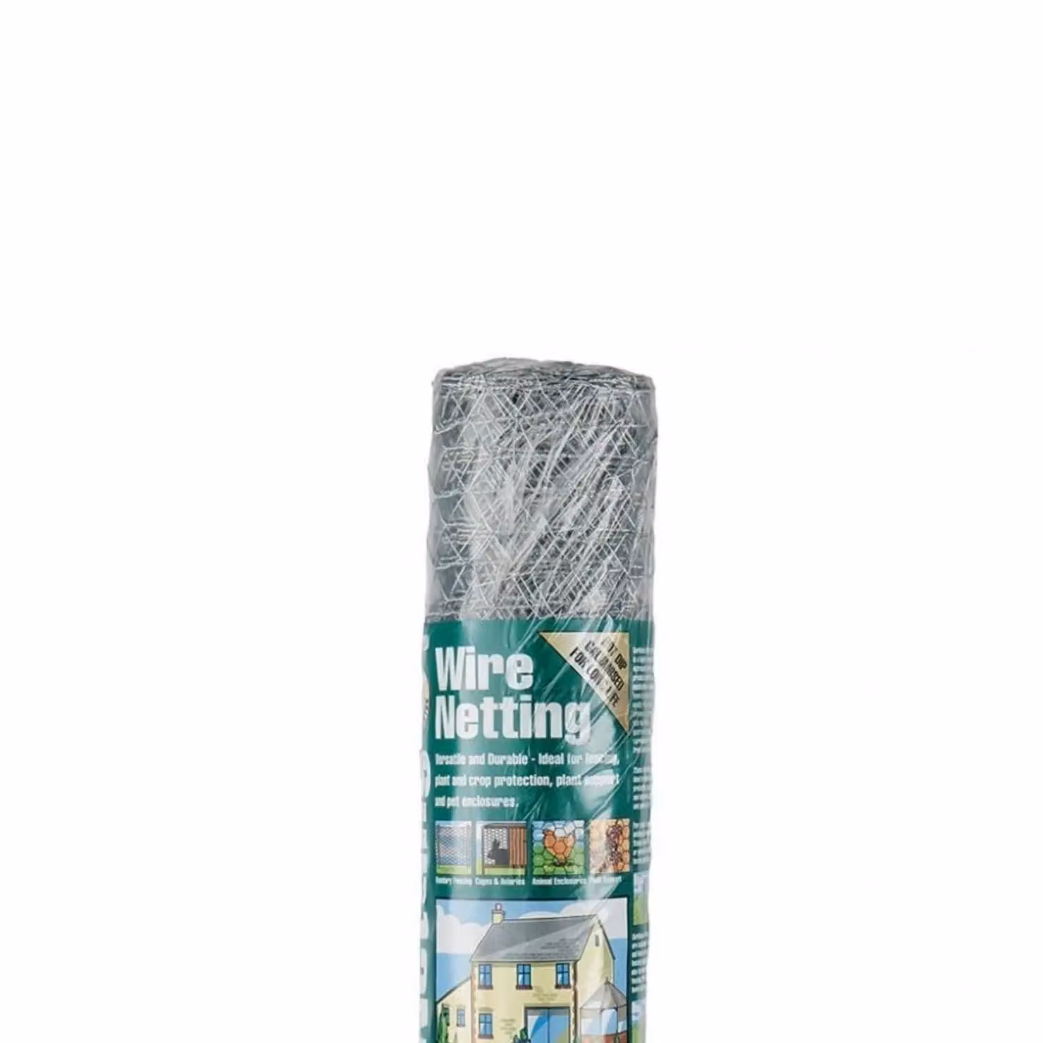 Gardman Silver Galvanised Steel Wire Netting Mesh Fence Support – 2