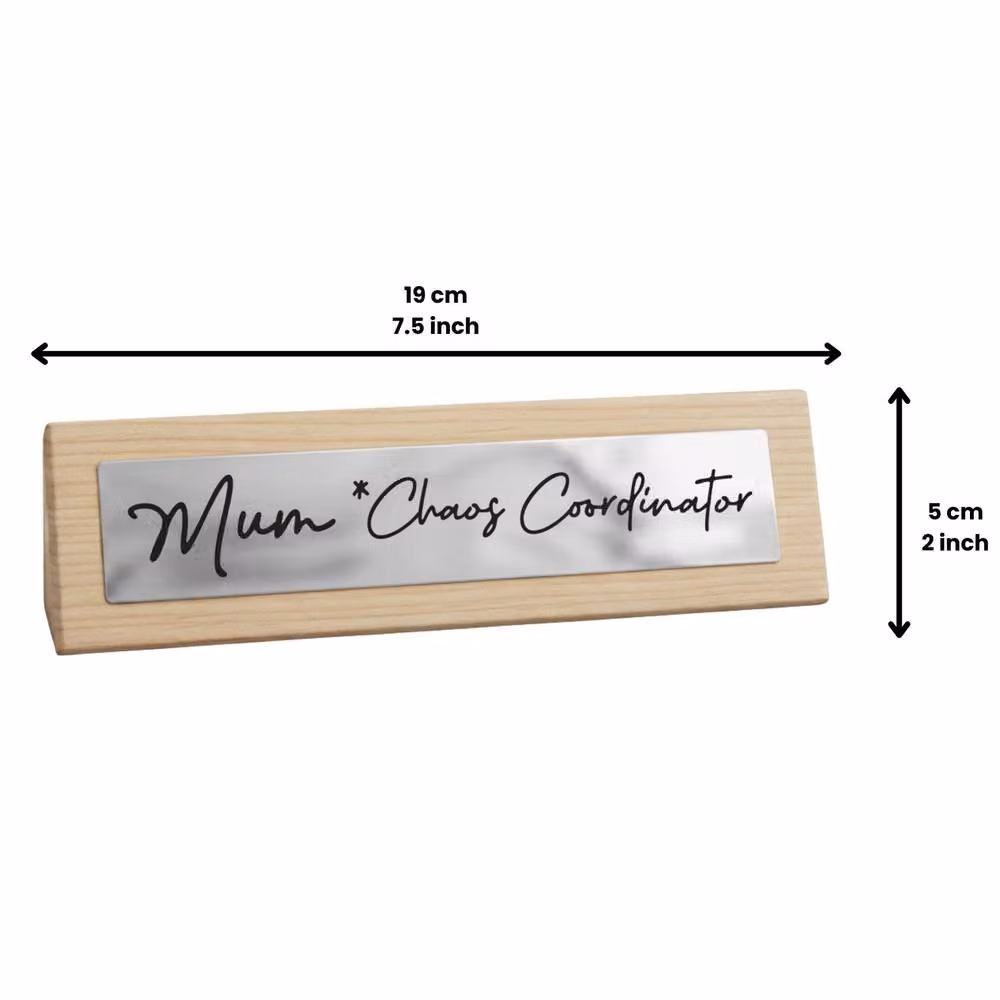 Boxer Gifts Mum Chaos Coordinator Multicolour Wooden Tabletop Desk Sign – 4